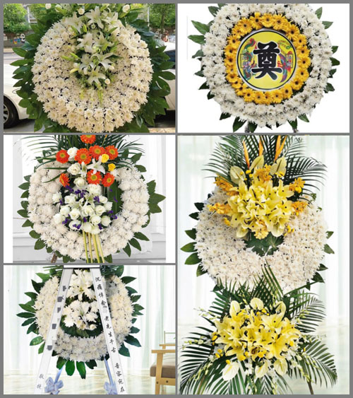 山东青岛黄岛区珠海街道安子沟村花圈速递